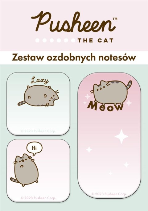 Zestaw 3 notesów ozdobnych 3 elementy PUSHEEN Zestaw 3 notesów ozdobnych 3 elementy PUSHEEN