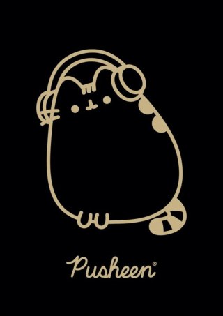 Zeszyt A5 60 kartek krata okładka laminowana 70 g/m2 PUSHEEN GOLD