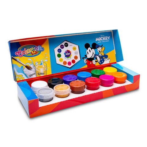 DISNEY COLORINO - FARBY PLAKATOWE 20 ML 12 KOL - MICKEY DISNEY COLORINO - FARBY PLAKATOWE 20 ML 12 KOL - MICKEY
