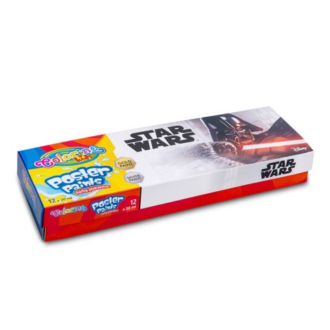 DISNEY COLORINO - FARBY PLAKATOWE 20 ML 12 KOL - STAR WARS DISNEY COLORINO - FARBY PLAKATOWE 20 ML 12 KOL - STAR WARS