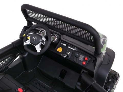 Mercedes Benz Unimog dla dzieci Lakier Moro + Napęd 4x4 + Pilot + Bagażnik + Wolny Start + Radio MP3 + LED Mercedes Benz Unimog dla dzieci Lakier Moro + Napęd 4x4 + Pilot + Bagażnik + Wolny Start + Radio MP3 + LED