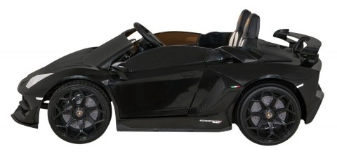 Lamborghini SVJ DRIFT dla 2 dzieci Czarny + Funkcja driftu + Pilot + MP3 LED + Wolny Start Lamborghini SVJ DRIFT dla 2 dzieci Czarny + Funkcja driftu + Pilot + MP3 LED + Wolny Start