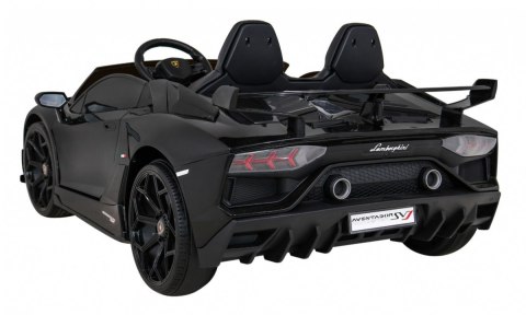 Lamborghini SVJ DRIFT dla 2 dzieci Czarny + Funkcja driftu + Pilot + MP3 LED + Wolny Start Lamborghini SVJ DRIFT dla 2 dzieci Czarny + Funkcja driftu + Pilot + MP3 LED + Wolny Start