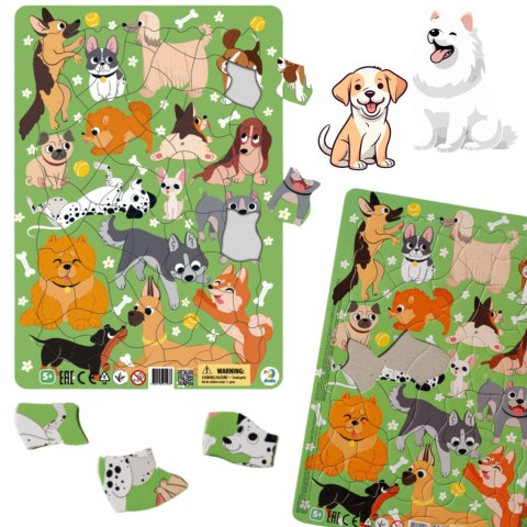 Puzzle ramkowe Psy 300219 Puzzle ramkowe Psy 300219
