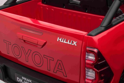Toyota Hilux na akumulator dla dzieci Czerwony + Napęd 4x4 + Pilot + 2 bagażniki + Radio MP3 + LED Toyota Hilux na akumulator dla dzieci Czerwony + Napęd 4x4 + Pilot + 2 bagażniki + Radio MP3 + LED