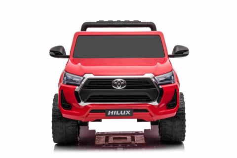 Toyota Hilux na akumulator dla dzieci Czerwony + Napęd 4x4 + Pilot + 2 bagażniki + Radio MP3 + LED Toyota Hilux na akumulator dla dzieci Czerwony + Napęd 4x4 + Pilot + 2 bagażniki + Radio MP3 + LED