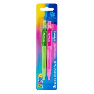 Długopis automatyczny 0,7 mm ASTRAPEN Diamond Neon - 2 szt. blister