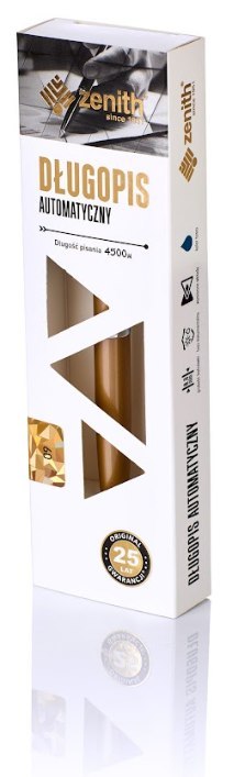 Długopis automatyczny metalowy 0,8 mm ZENITH 60 ELEGANCE złoty w etui
