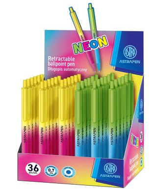 Długopis automatyczny soft touch ASTRAPEN Gradient NEONmania - 1 szt