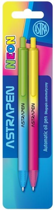 Długopis automatyczny soft touch ASTRAPEN Gradient NEONmania 2 szt. blister