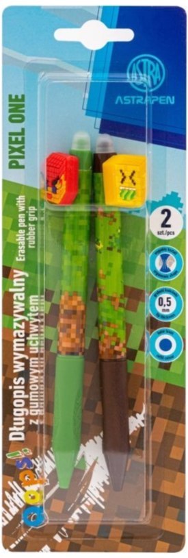 Długopis automatyczny wymazywalny 0,5 mm ASTRAPEN Pixel One - 2szt. blister Długopis automatyczny wymazywalny 0,5 mm ASTRAPEN Pixel One - 2szt. blister