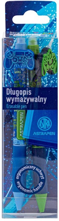 Długopis automatyczny wymazywalny z gumowym uchwytem 0,5 mm ASTRAPEN 2 szt Długopis automatyczny wymazywalny z gumowym uchwytem 0,5 mm ASTRAPEN 2 szt