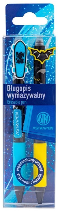 Długopis automatyczny wymazywalny z gumowym uchwytem 0,5 mm ASTRAPEN 2 szt