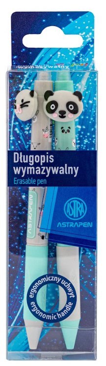 Długopis automatyczny wymazywalny z gumowym uchwytem ASTRAPEN OOPS! ANIMALS