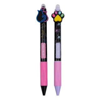 Długopis automatyczny wymazywalny z gumowym uchwytem0,5 mm ASTRAPEN PET box