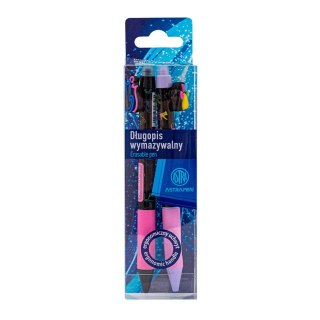 Długopis automatyczny wymazywalny z gumowym uchwytem0,5 mm ASTRAPEN PET box