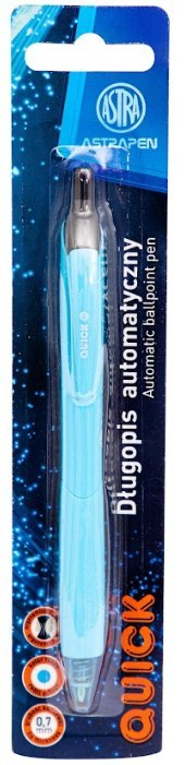 Długopis automatyczny z gumowym uchwytem 0,7 mm ASTRAPEN Quick - 1 szt