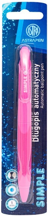 Długopis automatyczny z gumowym uchwytem 1,0mm ASTRAPEN Simple 1 szt Długopis automatyczny z gumowym uchwytem 1,0mm ASTRAPEN Simple 1 szt
