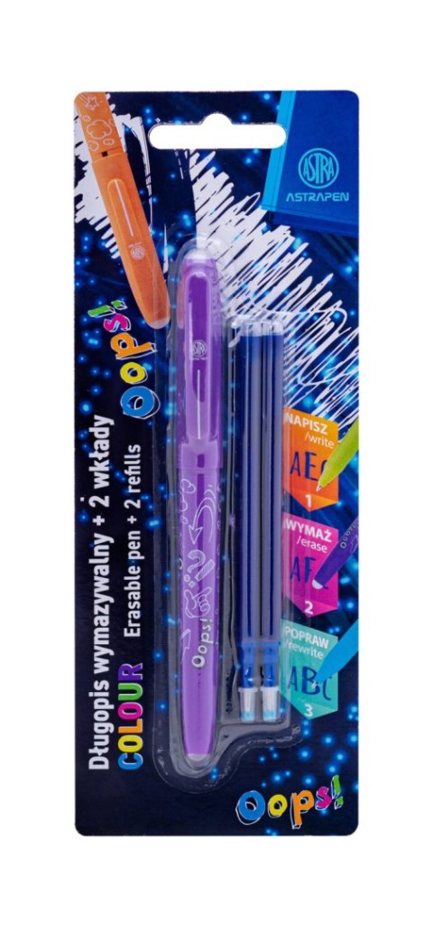 Długopis wymazywalny 0,6 mm ASTRAPEN OOPS Długopis wymazywalny 0,6 mm ASTRAPEN OOPS