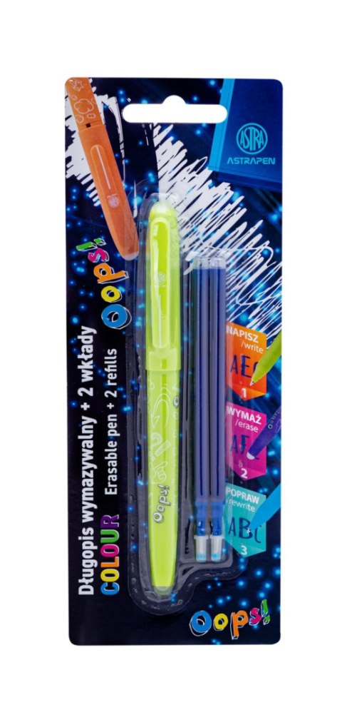 Długopis wymazywalny 0,6 mm ASTRAPEN OOPS Długopis wymazywalny 0,6 mm ASTRAPEN OOPS