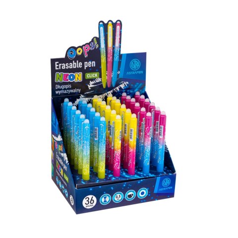 Długopis wymazywalny CLICK 0,5 mm ASTRAPEN Oops! NEON Długopis wymazywalny CLICK 0,5 mm ASTRAPEN Oops! NEON