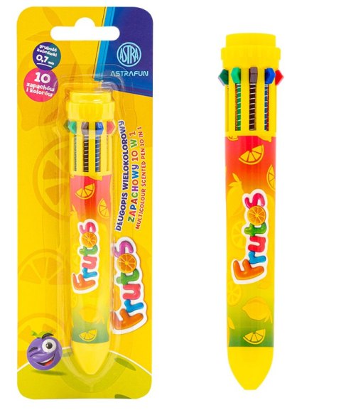 Długopis zapachowy wielokolorowy 10w1 ASTRA FRUTOS - 1 szt. blister Długopis zapachowy wielokolorowy 10w1 ASTRA FRUTOS - 1 szt. blister