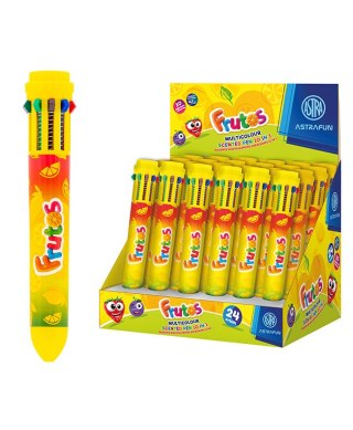 Długopis zapachowy wielokolorowy 10w1 ASTRA FRUTOS - 1 szt