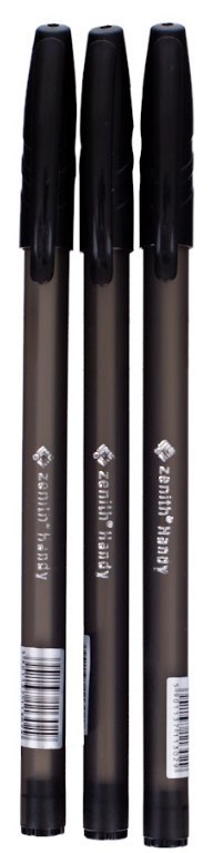 Długopis ze skuwką 0,7 mm ZENITH HANDY czarny - 3 szt. opp bag