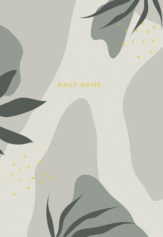 Brulion A4 kratka 80k kremowy papier, "Daily notes"