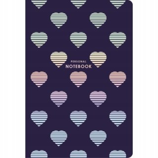 Brulion A5 bez zadruku 80k kremowy papier, "Personal notebook"