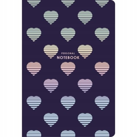 Brulion A5 bez zadruku 80k kremowy papier, "Personal notebook"
