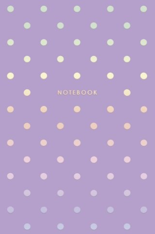 Brulion A5 kratka 80k kremowy papier, "Waves&dots"