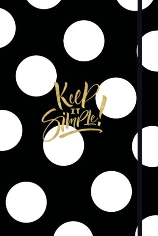 Brulion A5 kropka+linia+bez zadruku 96k, "Keep it simple"