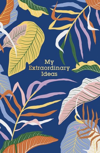 Brulion A6 linia 80K kremowy papier, "My extraordinary ideas"