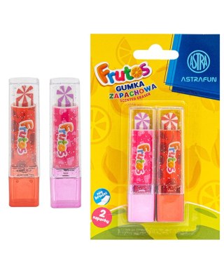 Gumka zapachowa w kształcie szminki ASTRA FRUTOS - 2 szt. blister