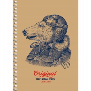Kołobrulion A6 bez zadruku 60k kremowy papier "Collect ideas"