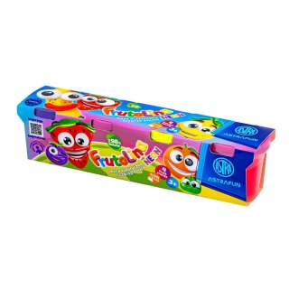 Masa plastyczna Neon Frutolina Astra Fun 4 szt x 100 g