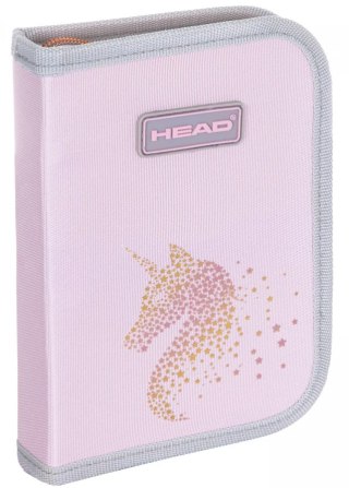 Piórnik pojedynczy dwuklapkowy bez wyposażenia HEAD GOLDEN EFFECT ROSE AC1