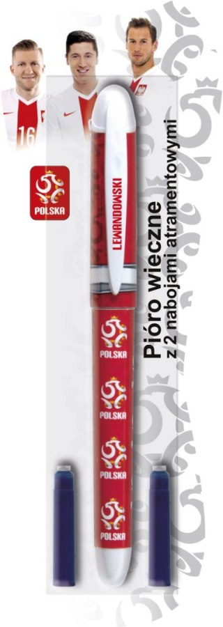 Pióro wieczne PZPN + 2 naboje atramentowe - 1+2 szt. blister
