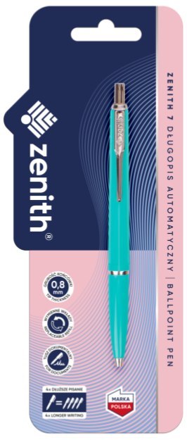 Długopis automatyczny 0,8 mm ZENITH 7 FLUO - 1 szt. blister