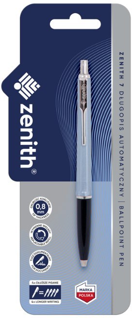 Długopis automatyczny 0,8 mm ZENITH 7 METALLIC mix kolorów - 1 szt. blister