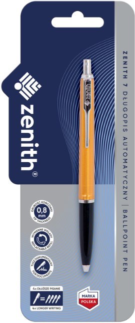 Długopis automatyczny 0,8 mm ZENITH 7 METALLIC mix kolorów - 1 szt. blister