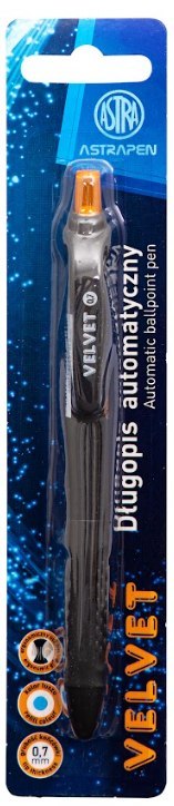 Długopis automatyczny z gumowym uchwytem 0,7 mm ASTRAPEN Velvet - 1 szt