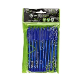 Długopis ze skuwką 0,7 mm ZENITH HANDY niebieski - 10 szt. opp bag