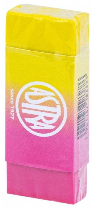 Gumka dwukolorowa neonowa ASTRA - 1 szt.