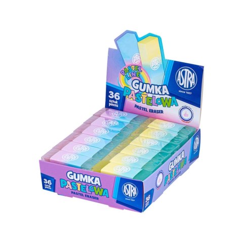 Gumka dwukolorowa pastelowa ASTRA Pastel Line - 1 szt.