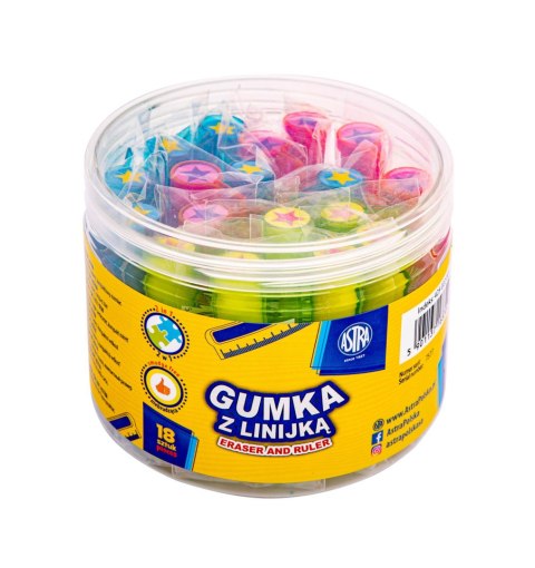 Gumka i linijka 5cm 2w1 ASTRA - 1 szt.