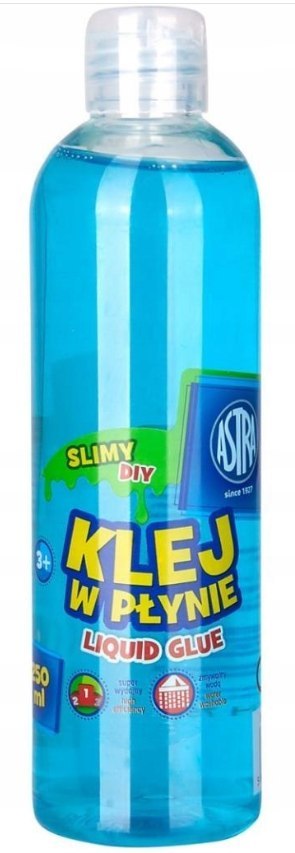 Klej w płynie transparentny ASTRA 250 ml - niebieski