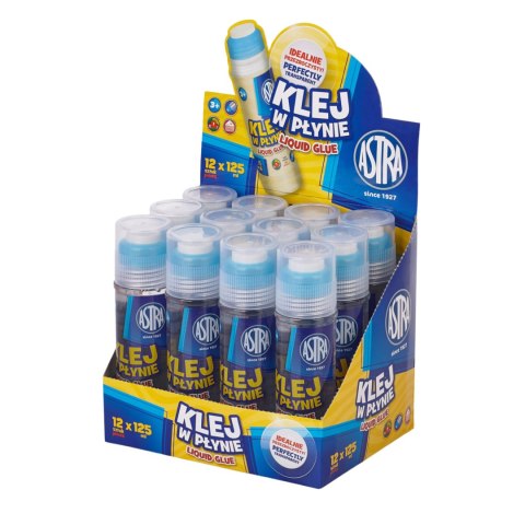 Klej w płynie transparentny PVA ASTRA 125 ml - 1 szt Klej w płynie transparentny PVA ASTRA 125 ml - 1 szt