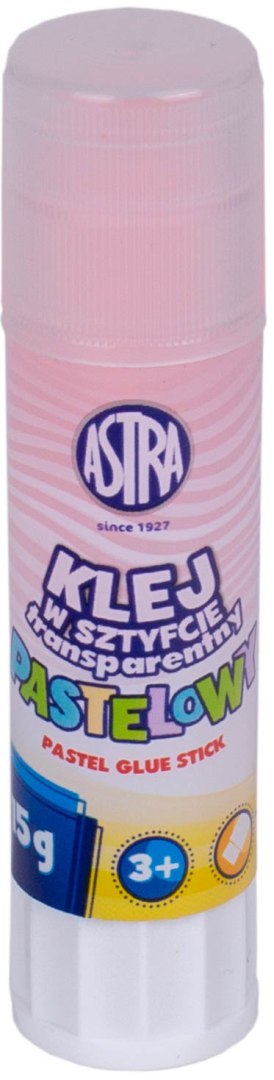 Klej w sztyfcie transparentny PVP ASTRA Pastel Line 15 g - 1 szt